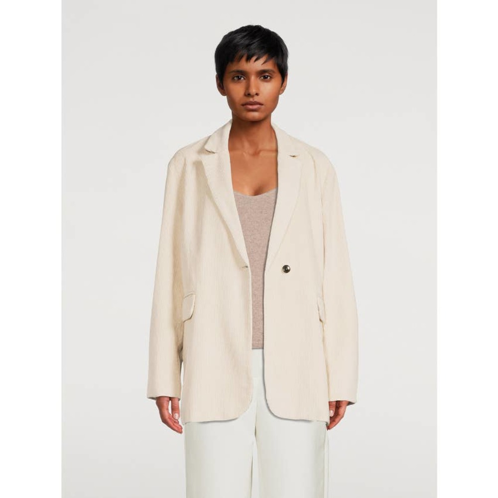NEW Birgitte Herskind Wilma Coffee Single Front Button Oversized 42 Blazer